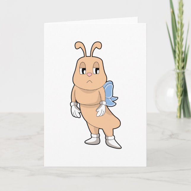 Carte Papillon sans ailes (Devant)