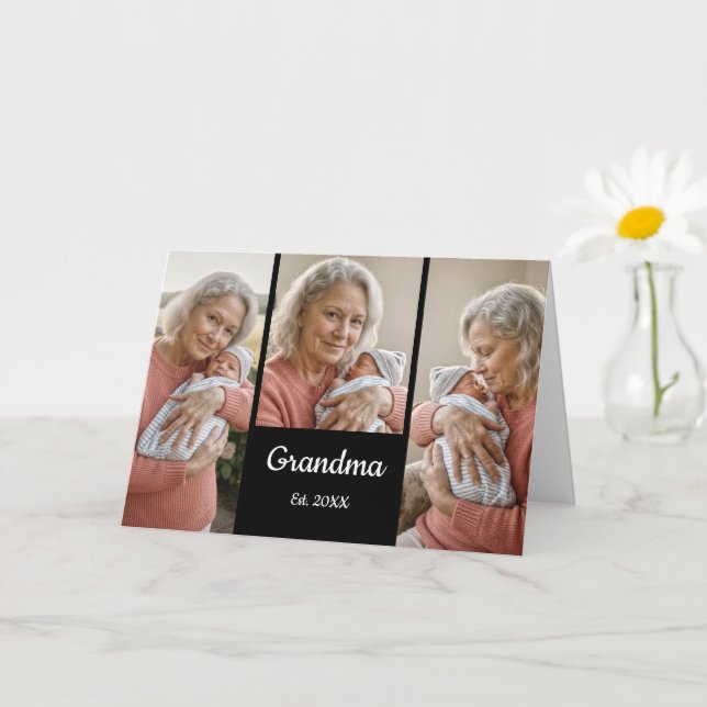 Carte Papillon simple grand-mère année Établi 3 Photo (Petite plante)