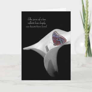 Carte Papillon sympa dans le lis blanc