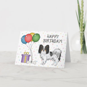 Carte Papillon Tricolore Dessin Animé Chien Joyeux Anniv