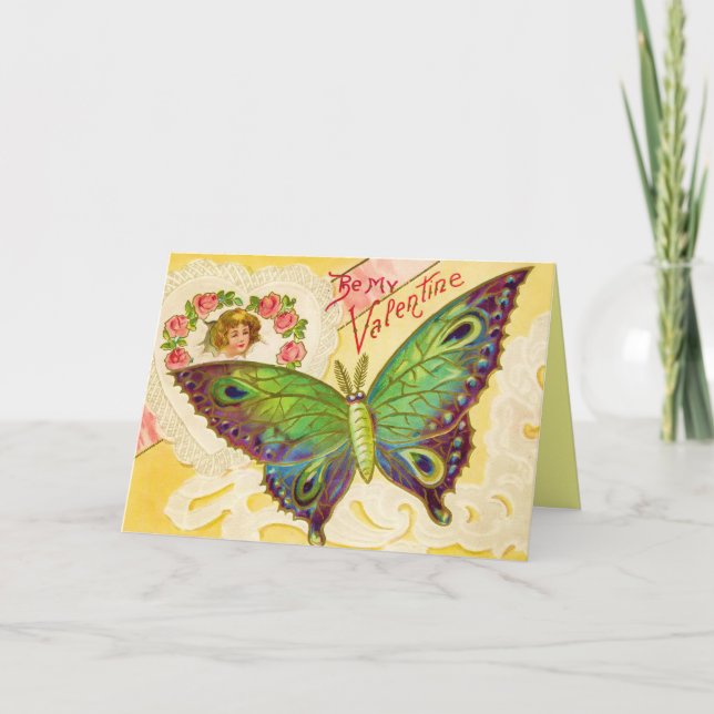 Carte papillon Valentine (Devant)