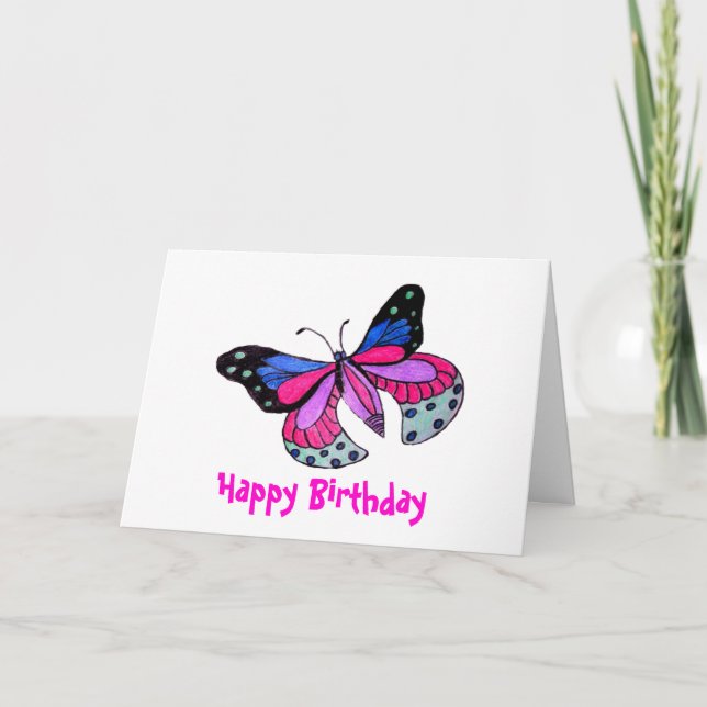Carte Papillon volant (Devant)