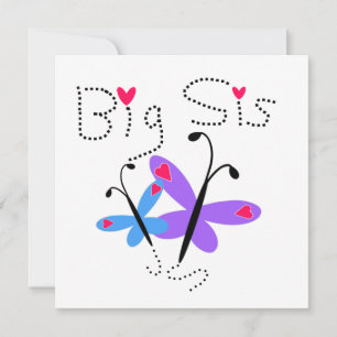 Carte Papillons Big Sis Cadeaux