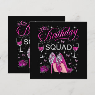 Carte Papillons de l'équipe d'anniversaire