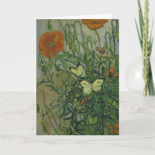 Carte Papillons et papillons par Vincent van Gogh