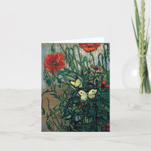 Carte Papillons et papillons Van Gogh Art