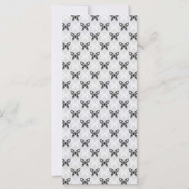 Carte Papillons noirs et blancs (Devant)