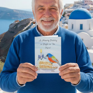 Carte Papou Joyeux Anniversaire de Février Bruant multic