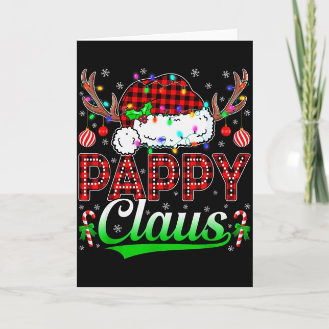 Carte Pappy Claus Christmas Lights Matching Family Xmas  (Devant)