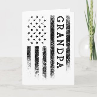 Carte Papy Patriote Américain Drapeau Usa Fête Des Pères