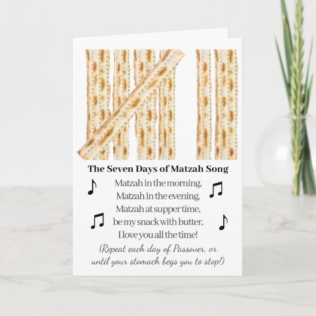 Carte Pâque drôle 7 Jours de Pâque (Devant)