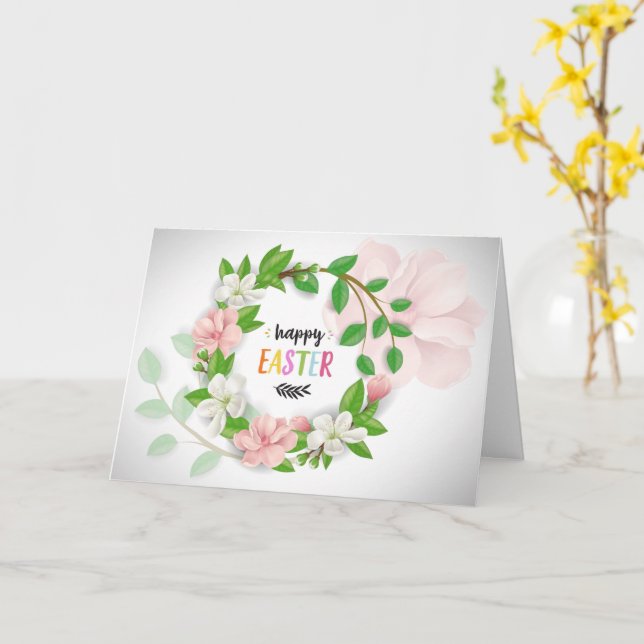 Carte Pâques (Fleur jaune)