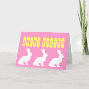 Carte Pâques Animaux Mignons Vintage
