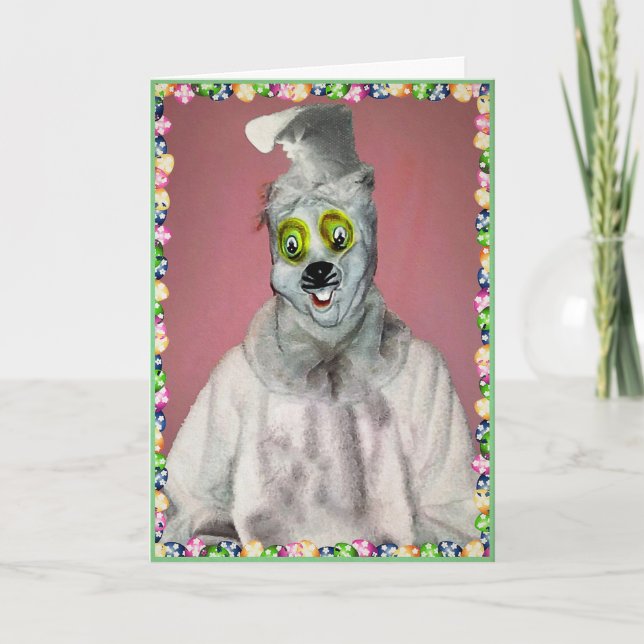Carte Pâques Bunny déplaisant (Devant)
