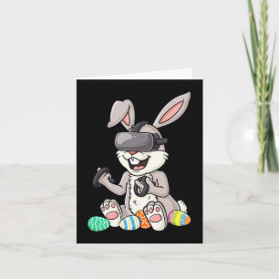 Carte Pâques Bunny Gamer Amusants OEufs Jeu Jeu Joueur E