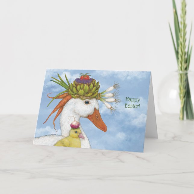Carte Pâques Canard et Canard (Devant)