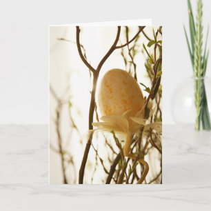 Carte Pâques de l'arbre aux oeufs