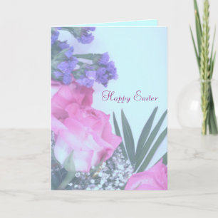 Carte Pâques Florale