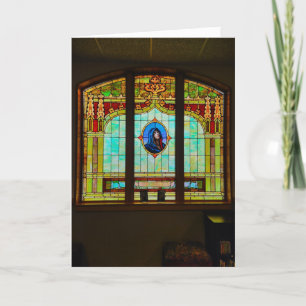 Carte Pâques "Mère en Verre"