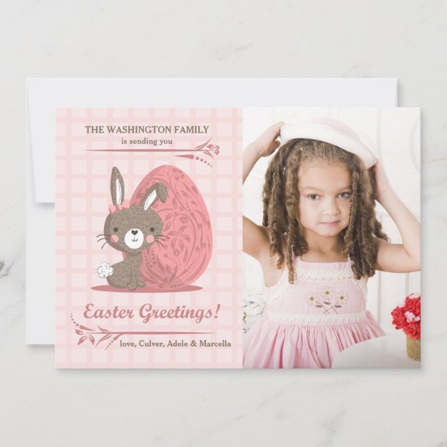 Carte Pâques Pink Perfect (Devant)