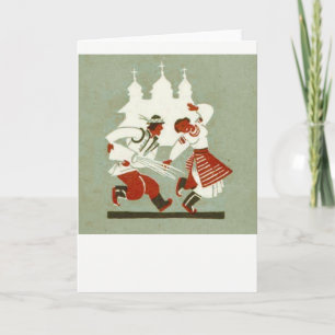 Carte Pâques ukrainienne vintage