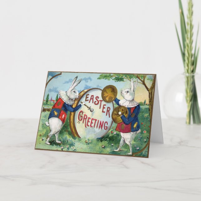 Carte Pâques vintage (Devant)
