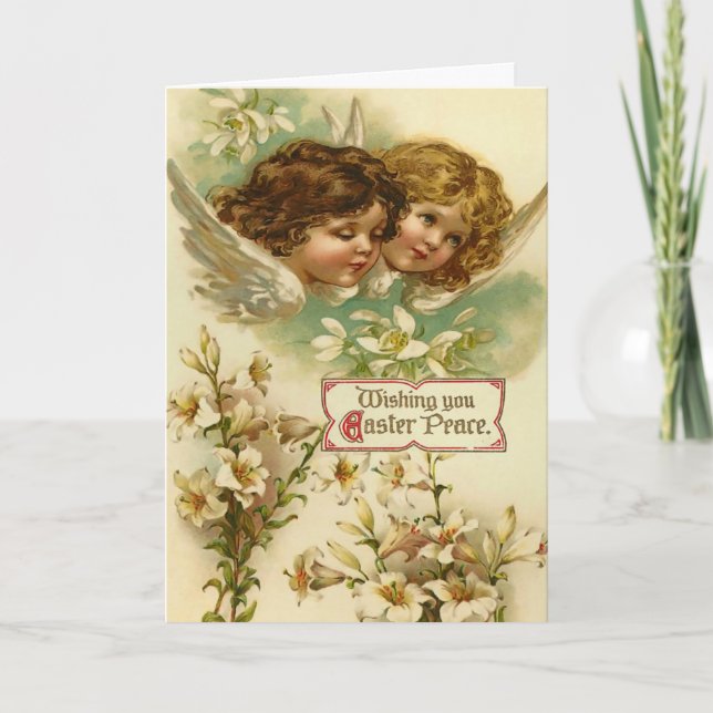 Carte Pâques vintage (Devant)