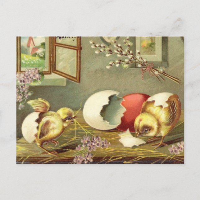 Carte Pâques vintage (24) (Devant)