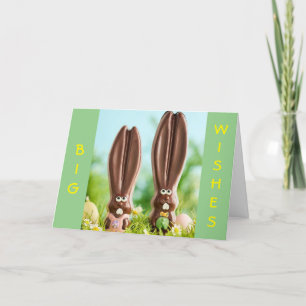 CARTE PÂQUES VOUS SOUHAITE DE MES GRANDS OREILLES !