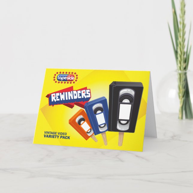 Carte Paquet VHS Ice-Pop Retro Parodie (Devant)