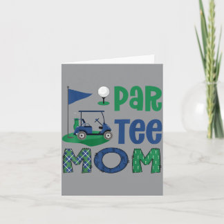 Carte Par- Maman Golfeuse Fête d'anniversaire Famille As