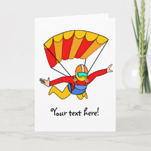 Carte Parachute rouge de Skydive Yello