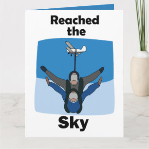 Carte Parachutisme Atteint Le Ciel Anniversaire Parachut