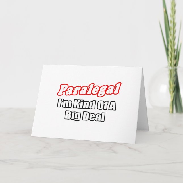 Carte Paralegal...Big Deal (Devant)