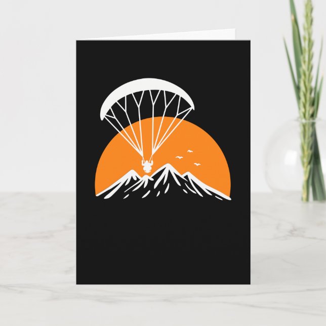 Carte Paramotorisation Vintage rétro (Devant)