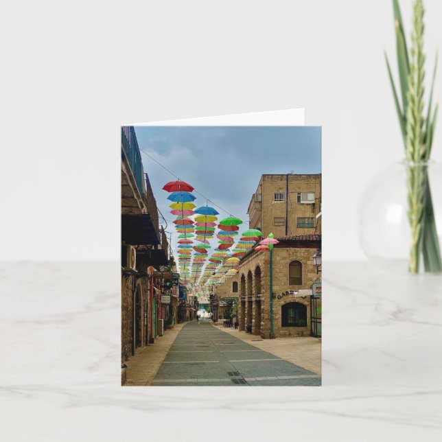 Carte Parapluie arc-en-ciel (Devant)