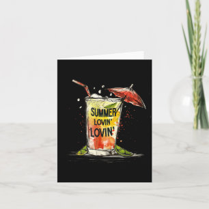 Carte Parapluies de cocktail avec boisson douce pour l'é