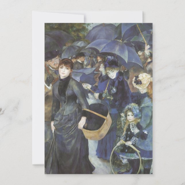 Carte Parapluies de Pierre Renoir, Impressionnisme Vinta (Devant)