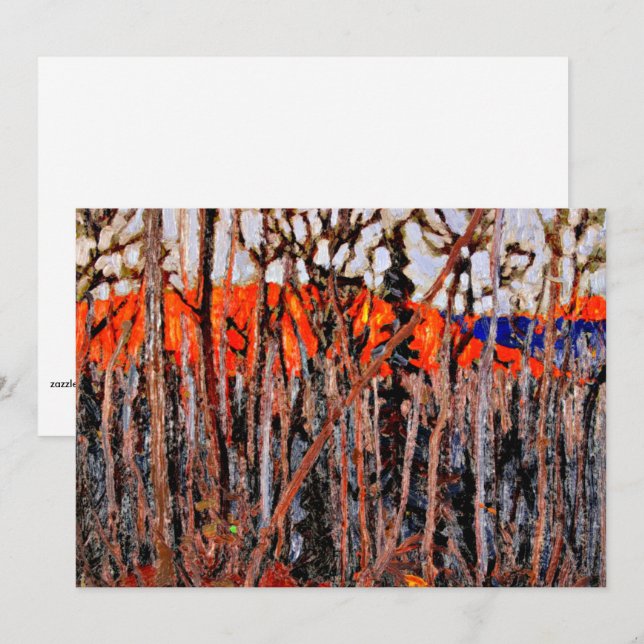 Carte Parc Algonquin, tableau de Tom Thomson (Devant / Derrière)