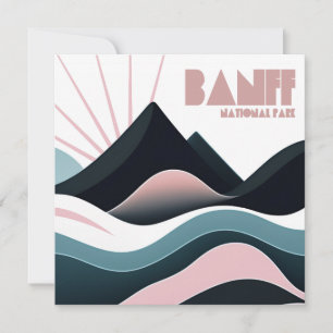 Carte Parc national Banff Collines colorées