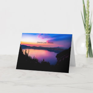 Carte Parc national Crater Lake Oregon Sunset