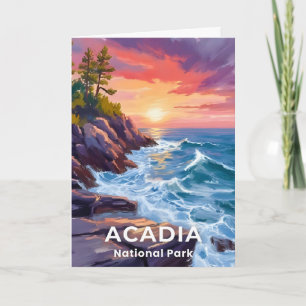 Carte Parc national d'Acadia   Otter Cliffs Maine Voyage
