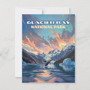 Carte Parc national de Glacier Bay Alaska What Flat Card