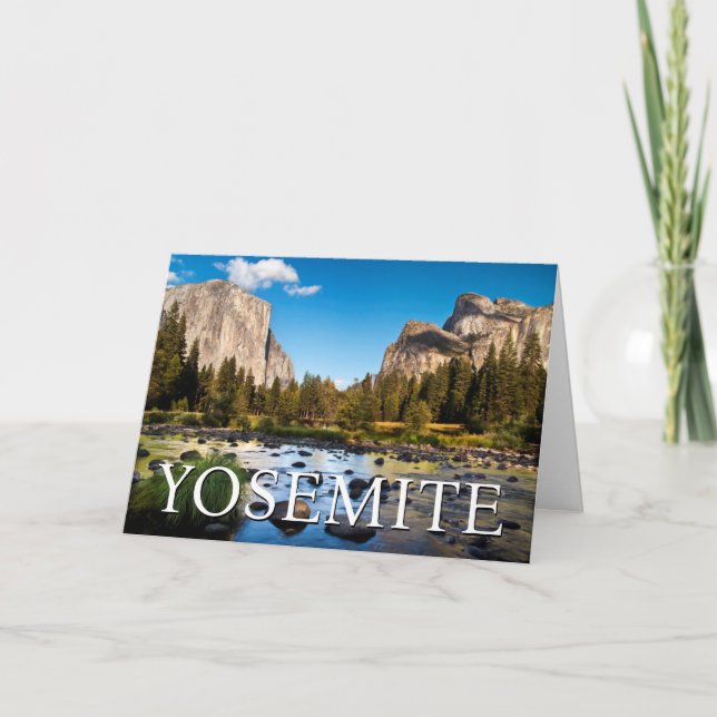 Carte Parc national de Yosemite | Joyeux Anniversaire (Devant)