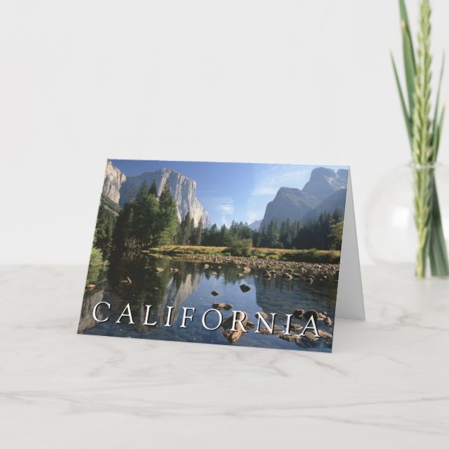 Carte Parc national de Yosemite | Joyeux Anniversaire (Devant)