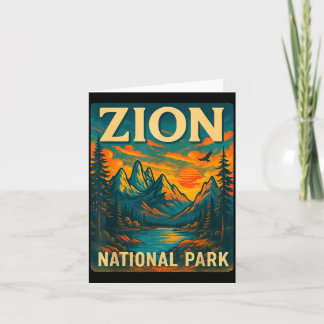 Carte parc national de Zion voyage extérieur vintage
