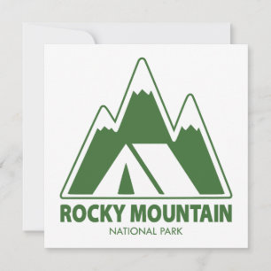 Carte Parc national des Rocheuses Montagnes Camping
