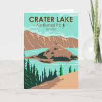 Parc national du lac Crater Oregon Vintage