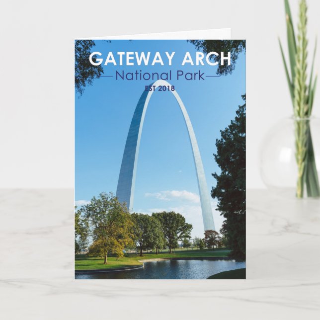 Carte Parc national Gateway Arch Missouri (Devant)