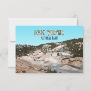 Carte Parc national volcanique de Lassen Californie
